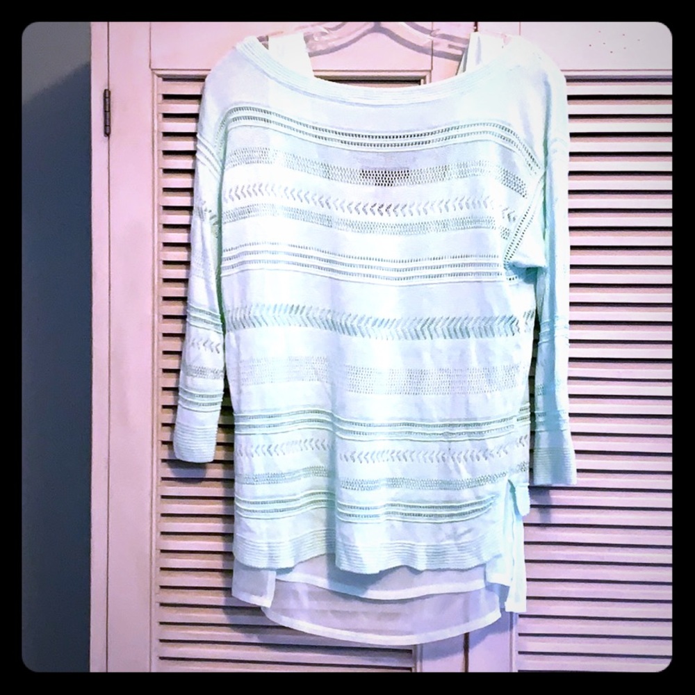 WHBM 3/4 Sleeve seater and sleeveless shell combo